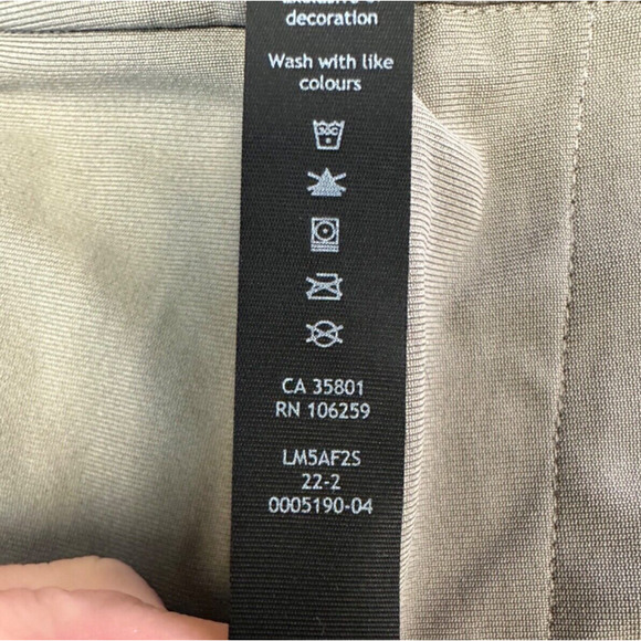 Lululemon Pants Mens 32 X 31 Khaki Beige Chino Flat Front Slim Fit Career A17 - Picture 5 of 8